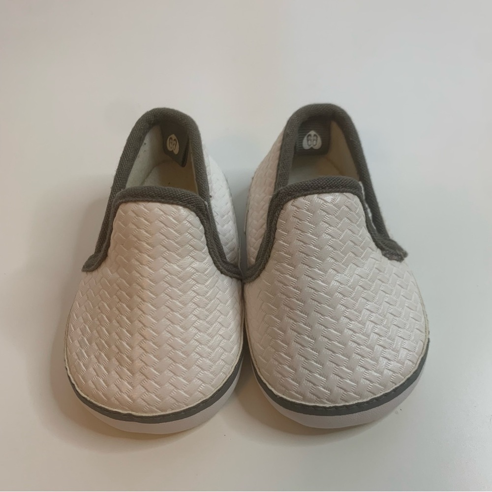 Chic White Baby Slip-On Shoes
